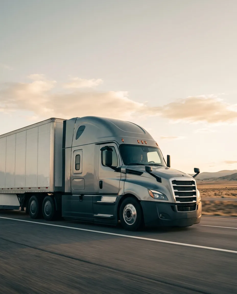 Truck on the highway